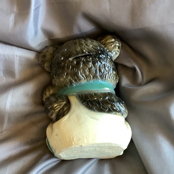 Vintage Mexican teddy bear piggy bank - Picture 5 of 9